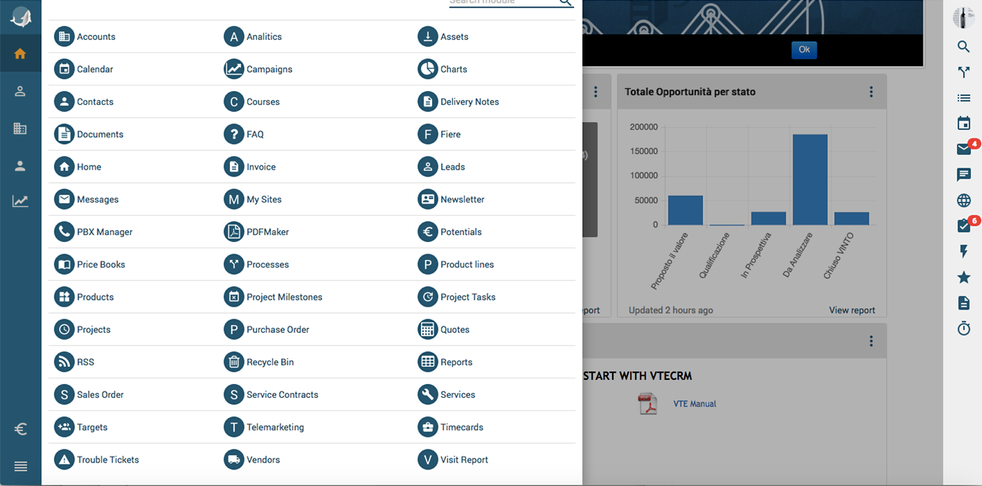 Download web tool or web app vtenext  CRM+BPM