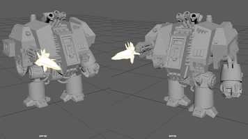 Free download Warhammer 40k Dreadnought/Sentinel  Walk Cycles video and edit with RedcoolMedia movie maker MovieStudio video editor online and AudioStudio audio editor onlin