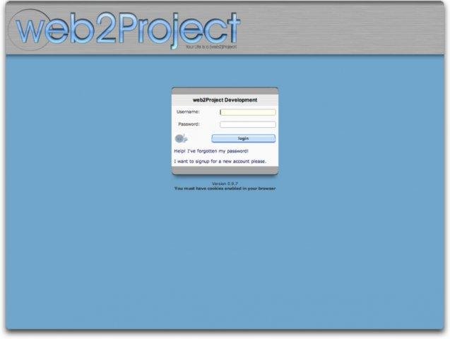 Download web tool or web app web2Project