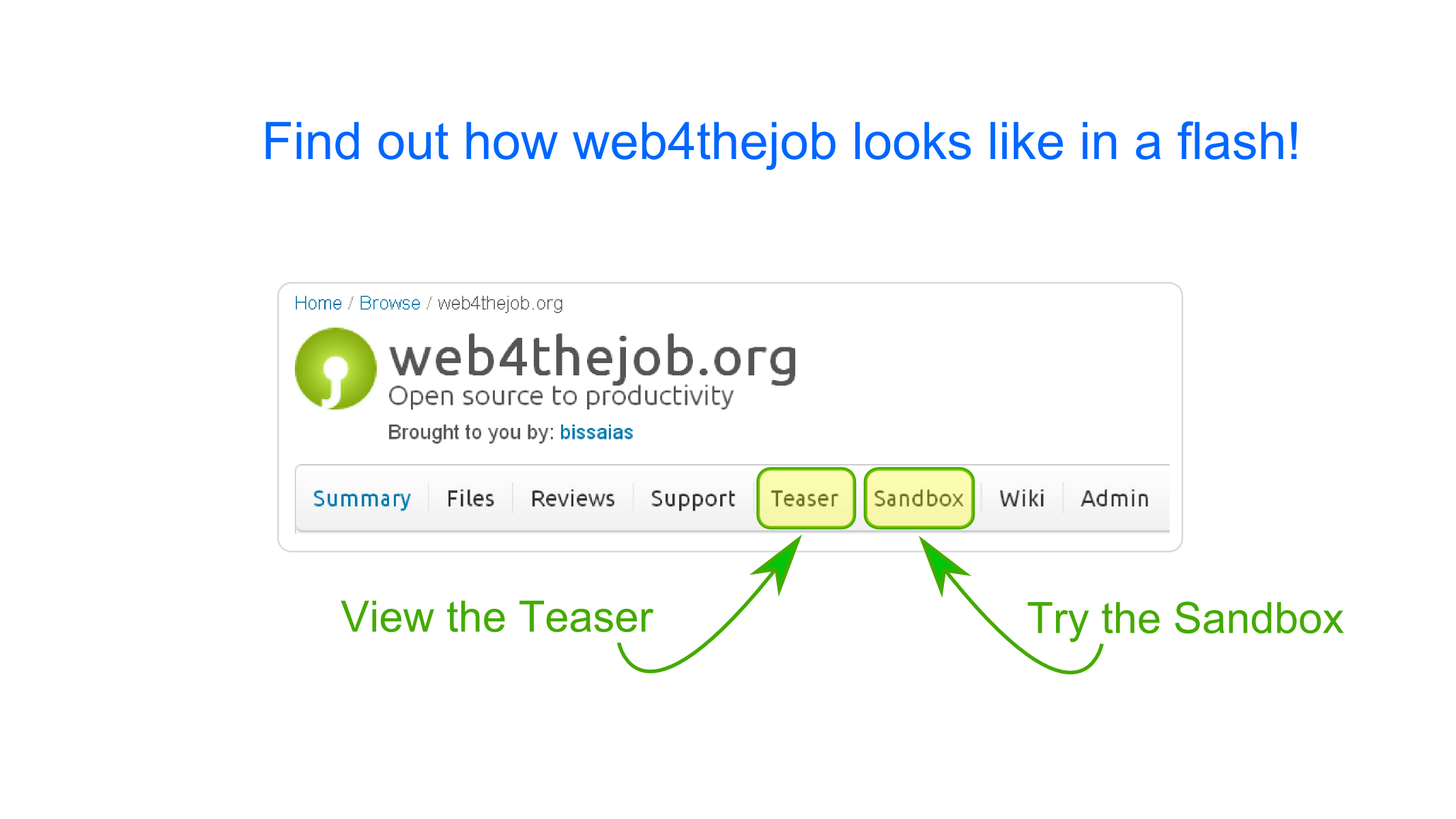 Download web tool or web app web4thejob.org