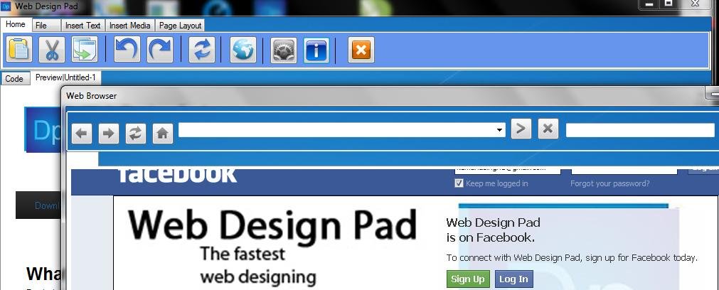 Download web tool or web app Web Design Pad