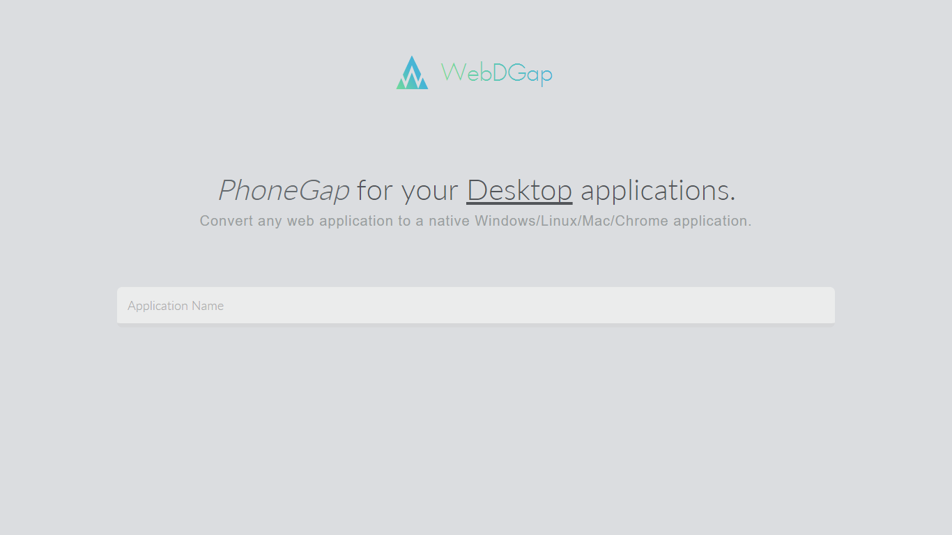 Download web tool or web app WebDGap