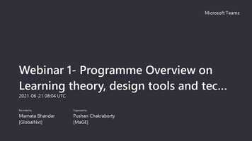 Free download Webinar 1- Programme Overview on Learning theory, design tools and technology for Faculty Certificate in Online Teaching - Manip video and edit with RedcoolMedia movie maker MovieStudio video editor online and AudioStudio audio editor onlin