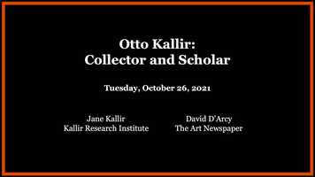 Free download Webinar | Otto Kallir: Collector  Scholar | 10.26.2021 video and edit with RedcoolMedia movie maker MovieStudio video editor online and AudioStudio audio editor onlin