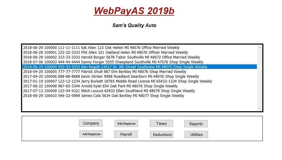 Download web tool or web app WebPayAS2019