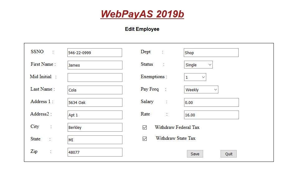 Download web tool or web app WebPayAS2019