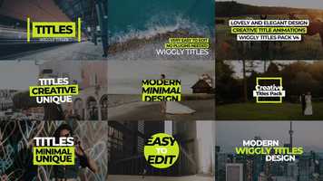 Free download Wiggly Titles Pack V4 Motion Graphics Templates video and edit with RedcoolMedia movie maker MovieStudio video editor online and AudioStudio audio editor onlin