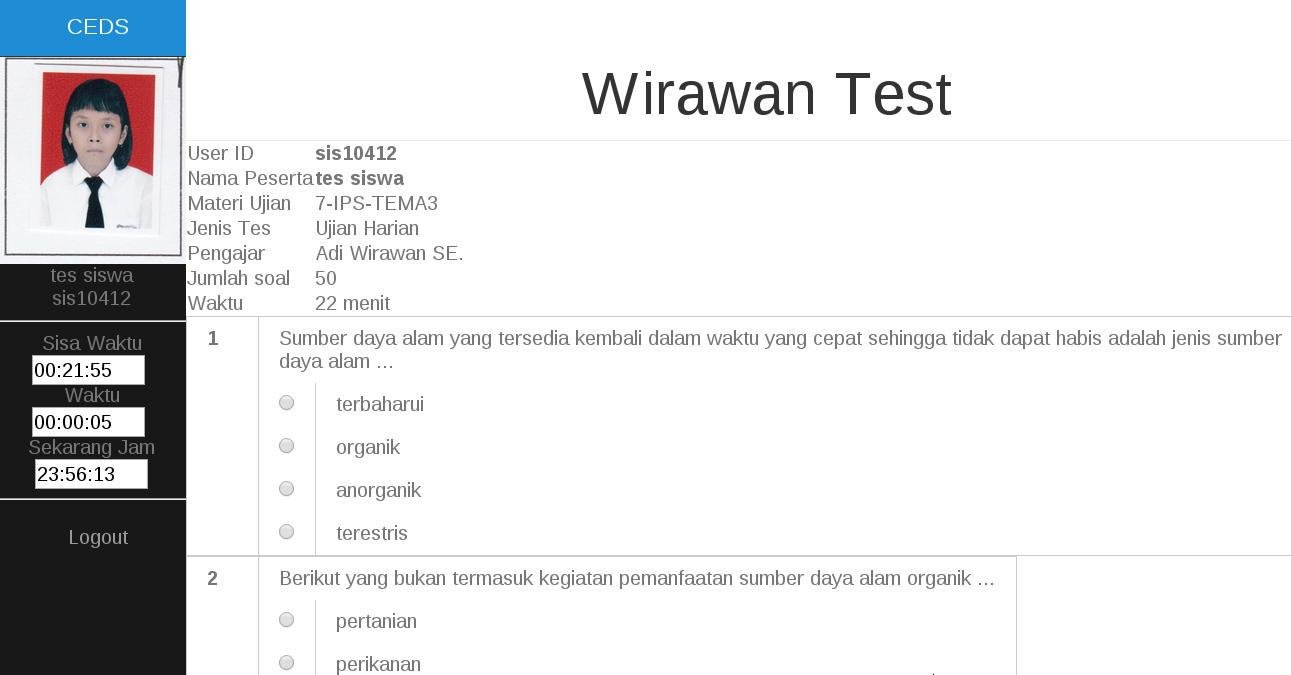 Download web tool or web app Wirawan Test