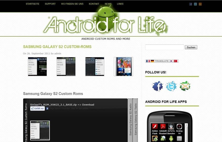 Download web tool or web app Wordpress Android Theme