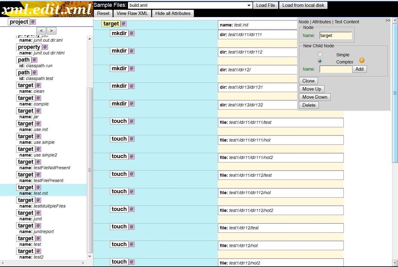 Download web tool or web app xml.edit.xml