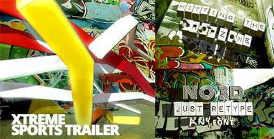 Free download Xtreme Sports Graffiti Trailer | After Effects Project Files - Videohive template video and edit with RedcoolMedia movie maker MovieStudio video editor online and AudioStudio audio editor onlin