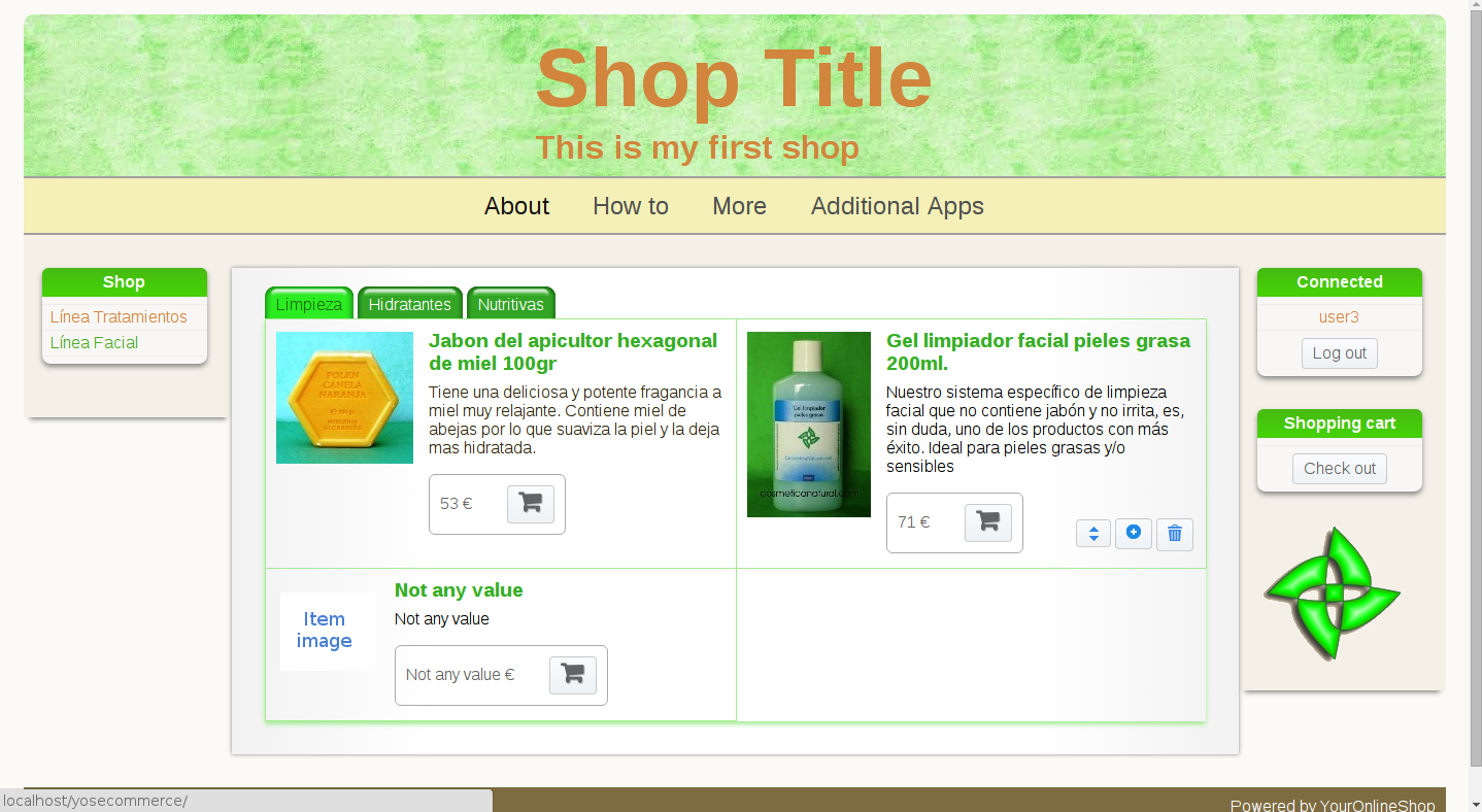 Download web tool or web app Your online shop