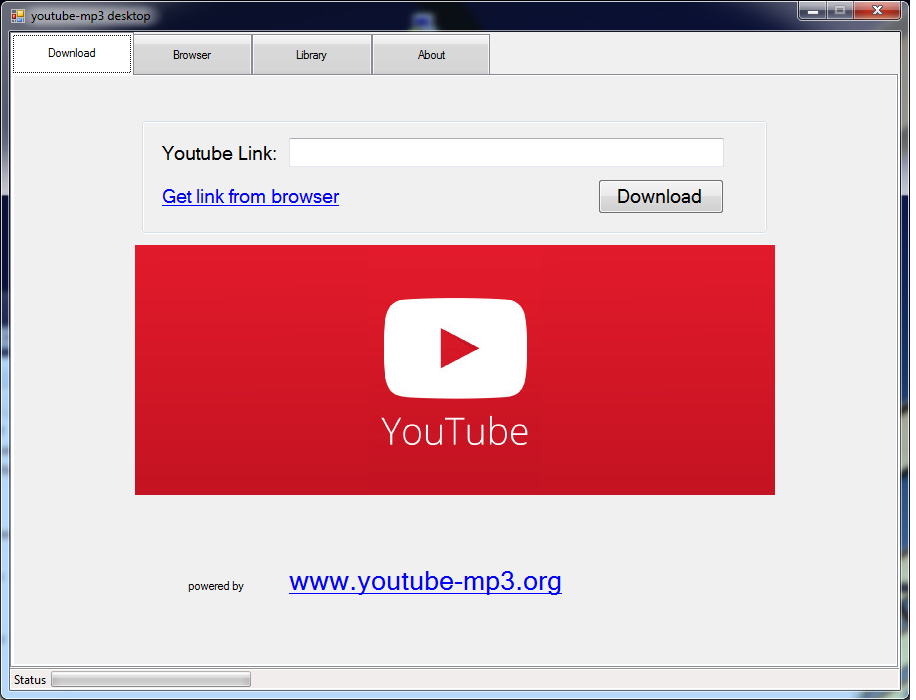 Download web tool or web app youtube-mp3.org desktop