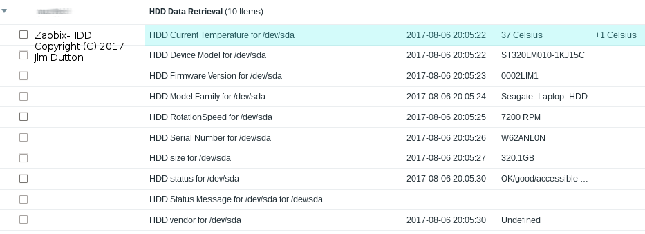 Download web tool or web app Zabbix-HDD