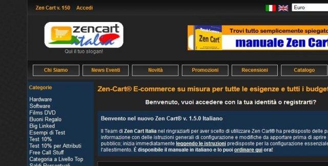 Download web tool or web app zencart-italia