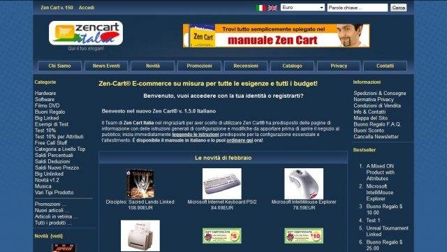 Download web tool or web app zencart-italia