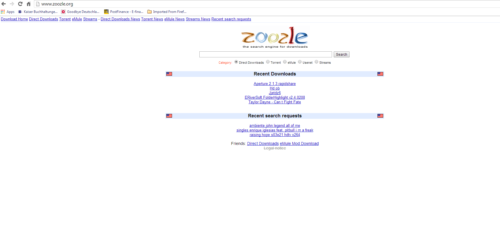 Download web tool or web app Zoozle Search  Download Suchmaschine