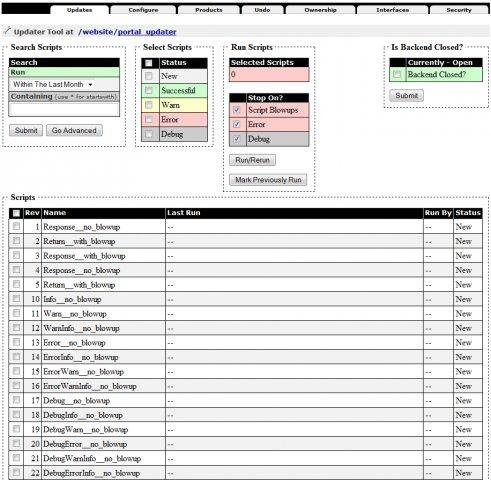 Download web tool or web app Zope Updater Tool