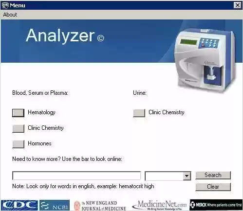 Download web tool or web app Analyzer