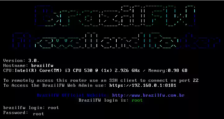 Download web tool or web app BrazilFW Firewall and Router