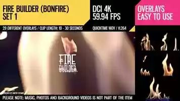 Free download Fire Builder (Bonfire 4K Set 1) video and edit with RedcoolMedia movie maker MovieStudio video editor online and AudioStudio audio editor onlin