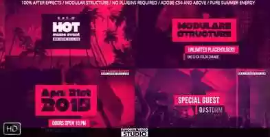 Free download Hot Music Event | After Effects Project Files - Videohive template video and edit with RedcoolMedia movie maker MovieStudio video editor online and AudioStudio audio editor onlin