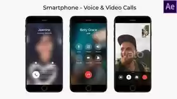 Free download iOS Smart Phone Voice  Video Calls | After Effects Project Files - Videohive template video and edit with RedcoolMedia movie maker MovieStudio video editor online and AudioStudio audio editor onlin