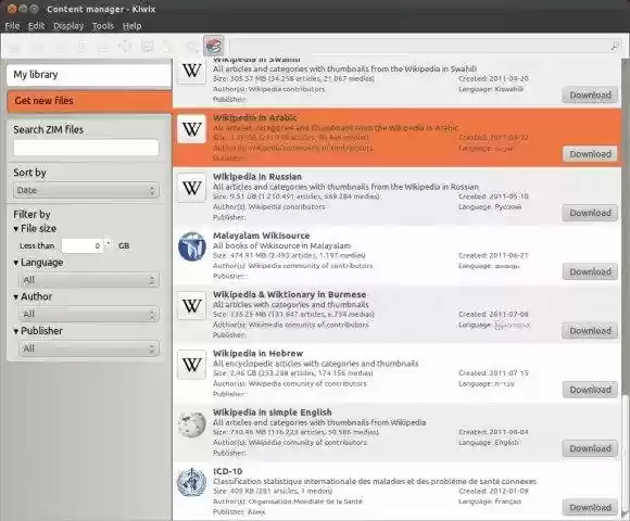 Download web tool or web app Kiwix Download web tool or web app Kiwix