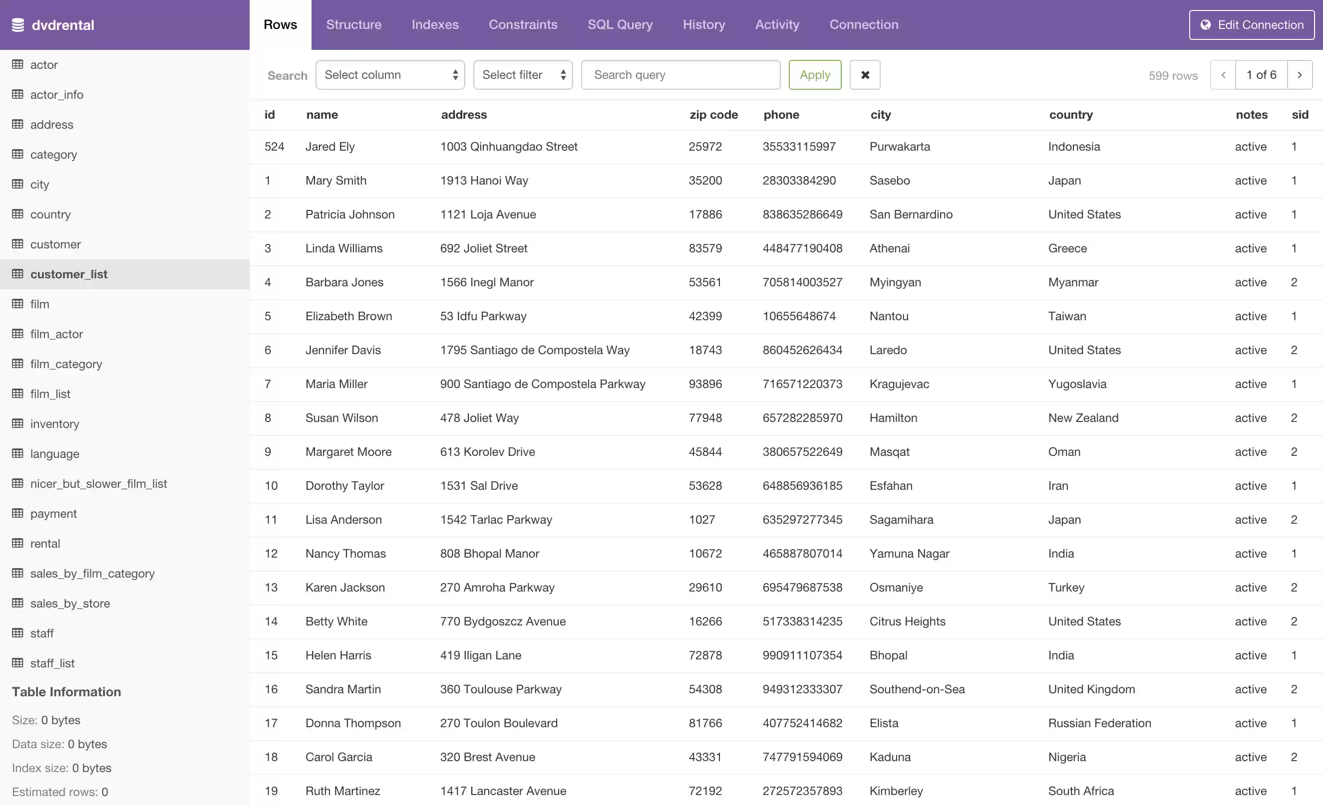 Download web tool or web app pgweb