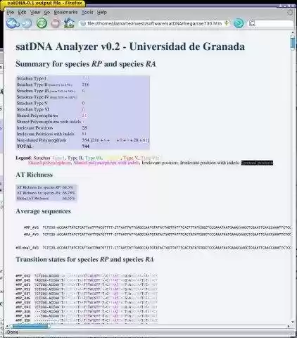 Download web tool or web app satDNA Analyzer