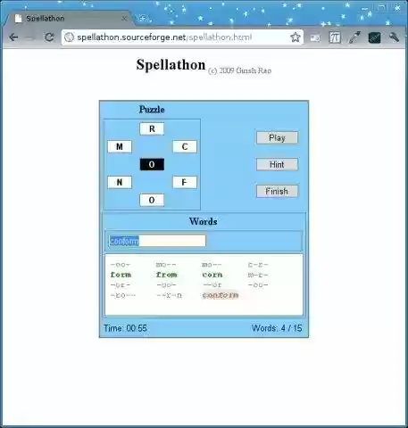 Download web tool or web app Spellathon