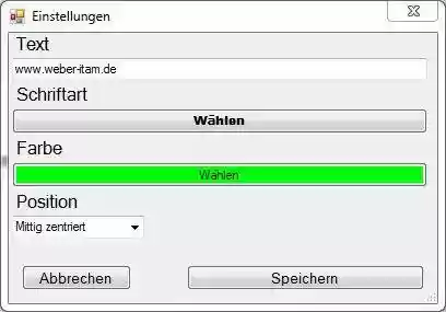 Download web tool or web app Wasserzeichen Generator